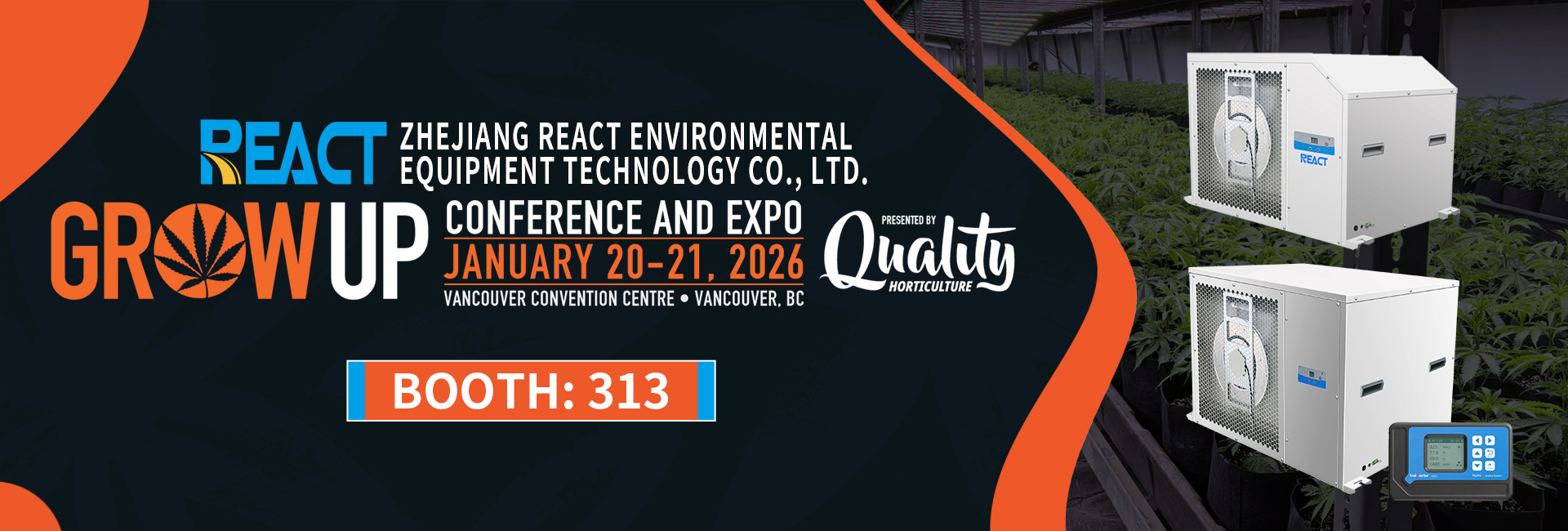 Welcome to the REACT booth, number 313