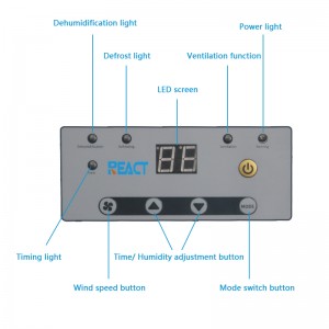 React 95 PPD Basement Dehumidifier Commercial Portable Dehumidifier Crawl Space Dehumidifier DH-70