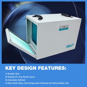90L 189Pint commercial dehumidifier for crawl space basement  DH-120