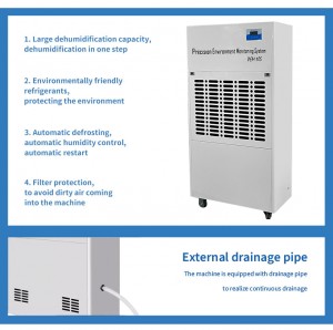 PEM-10S Grain Storage Dehumidifier 240L/D industrial factory dehumidifier