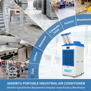 36000BTU/40000BTU 3 Ton Heat And Cool Portable Industrial Air Conditioner YDH-6500